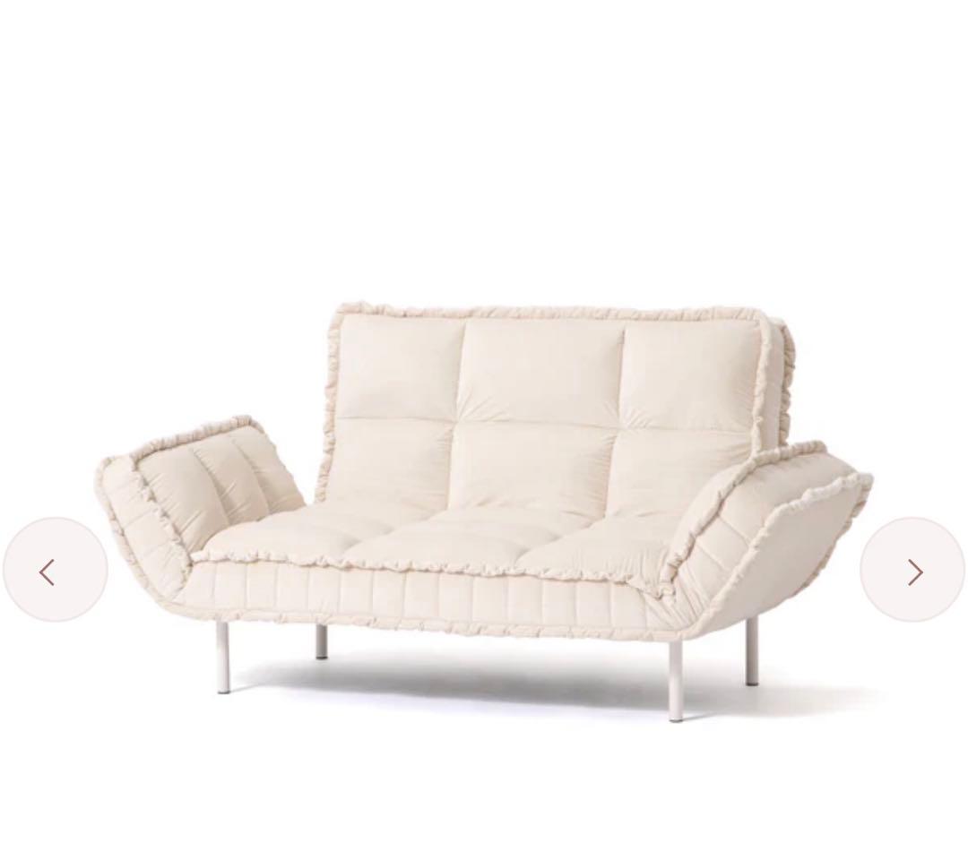 ピソラ コンパクトソファベッド 2 ホワイト
