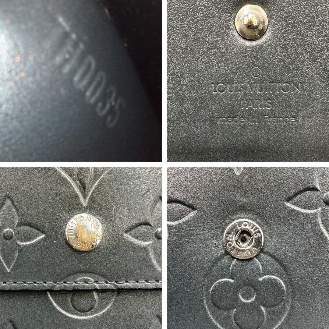 【極美品】ルイヴィトン 三つ折り財布 インターナショナル マットモノグラムマット