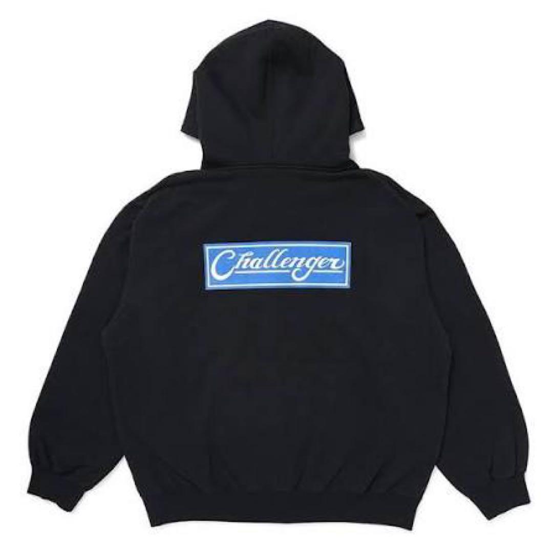 トップス CHALLENGER 24AW BAR LOGO ZIP HOODIE S