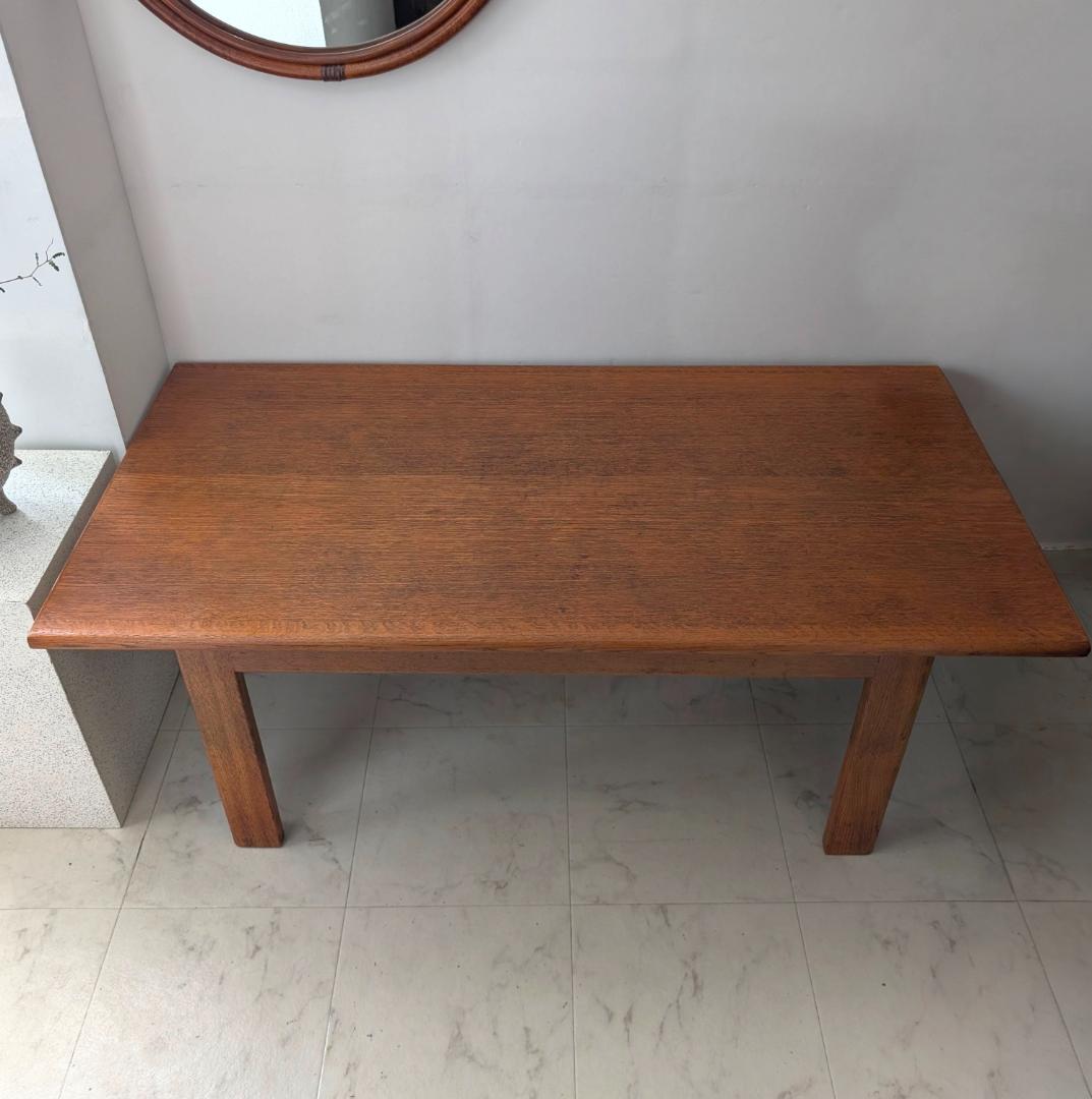 秋田木工 ナラ材 無垢 ローテーブル 70年代 ビンテージ ミッドセンチュリー