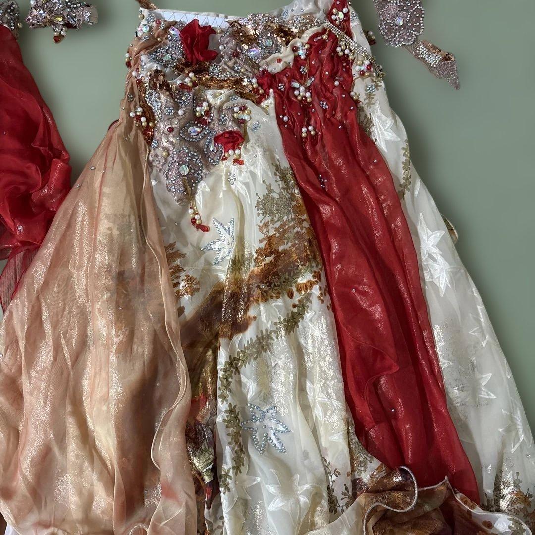 赤と金のベリーダンスセットアップ