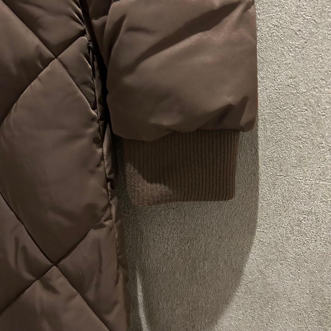 ロングコート ウエストリボン ロゴチャーム le reve vaniller