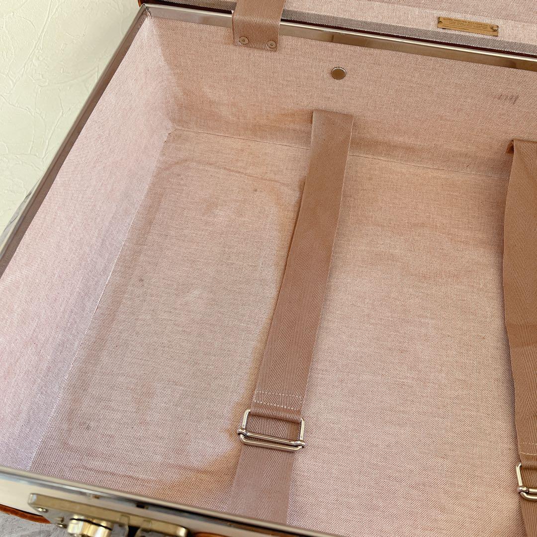 グローブトロッター ヴァルカンファイバー レザー キャリーケース ベージュ 20