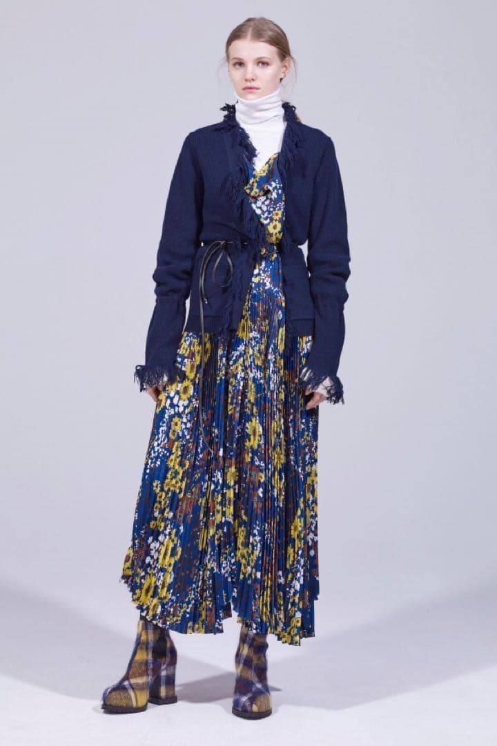 SACAI サカイ 2018AW-PRE 異素材ドッキング ニットトップス