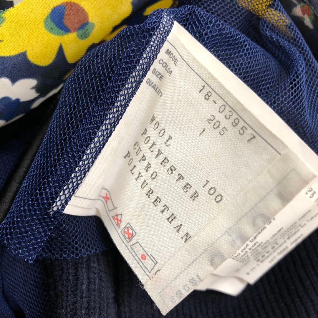 SACAI サカイ 2018AW-PRE 異素材ドッキング ニットトップス