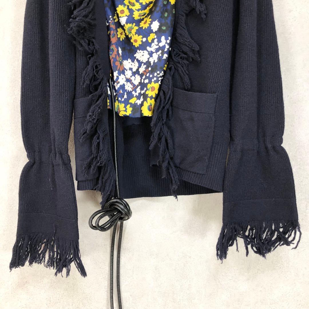 SACAI サカイ 2018AW-PRE 異素材ドッキング ニットトップス