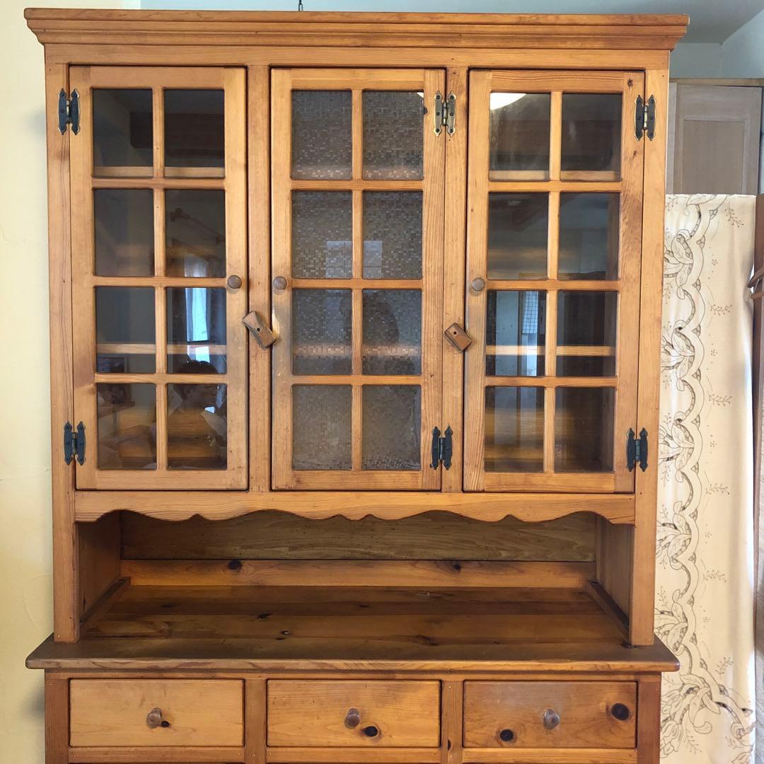 カップボード　ビンテージ　無垢材　120サイズ