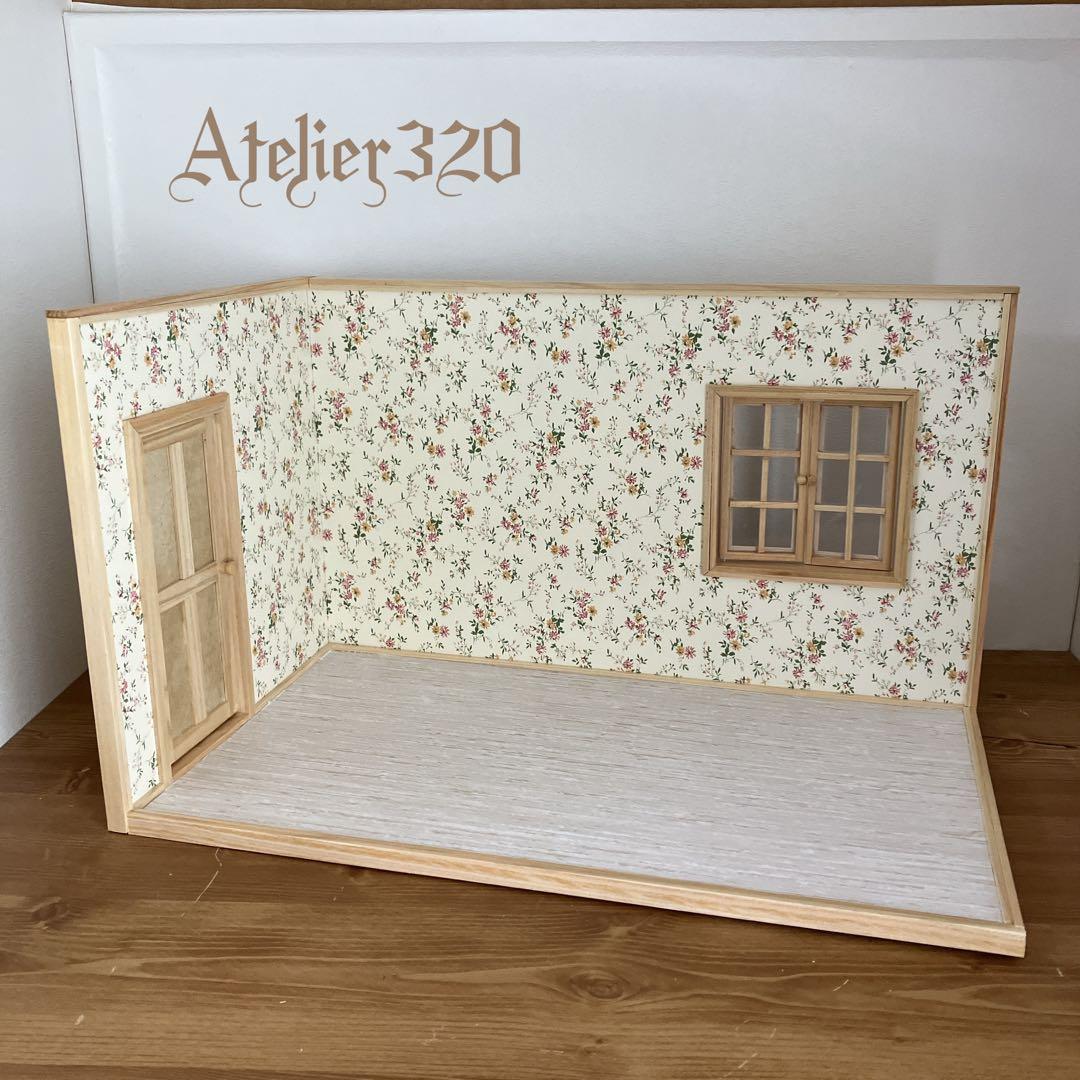 my room L字型ドールハウス 1/12サイズ ミニチュア家具