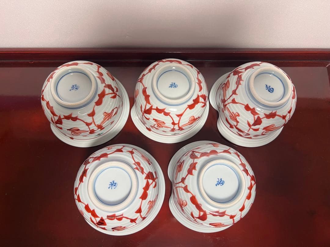 【新品】5客 有田焼　小鉢揃　染付山水