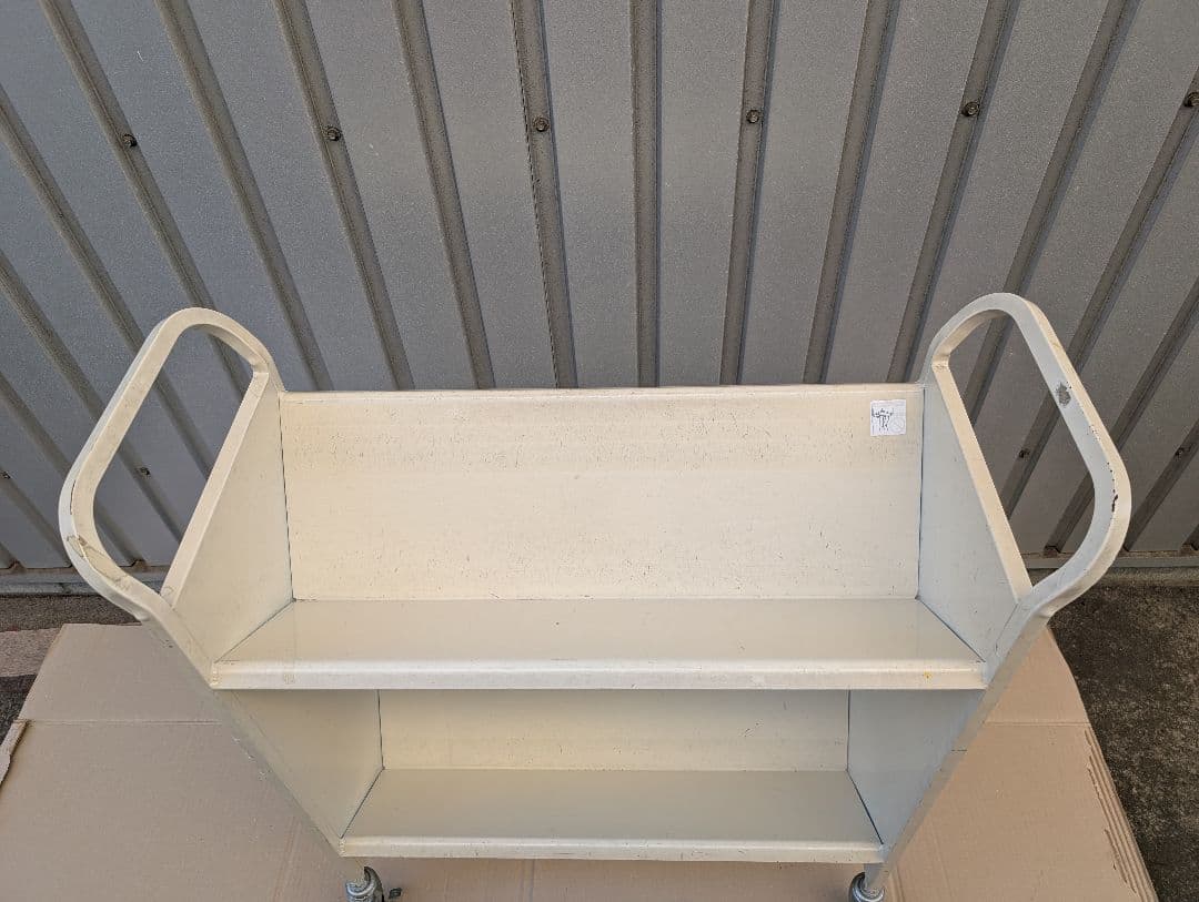 スチール製 ブックワゴン(ブックトラック)　スチールラック　メタルラック