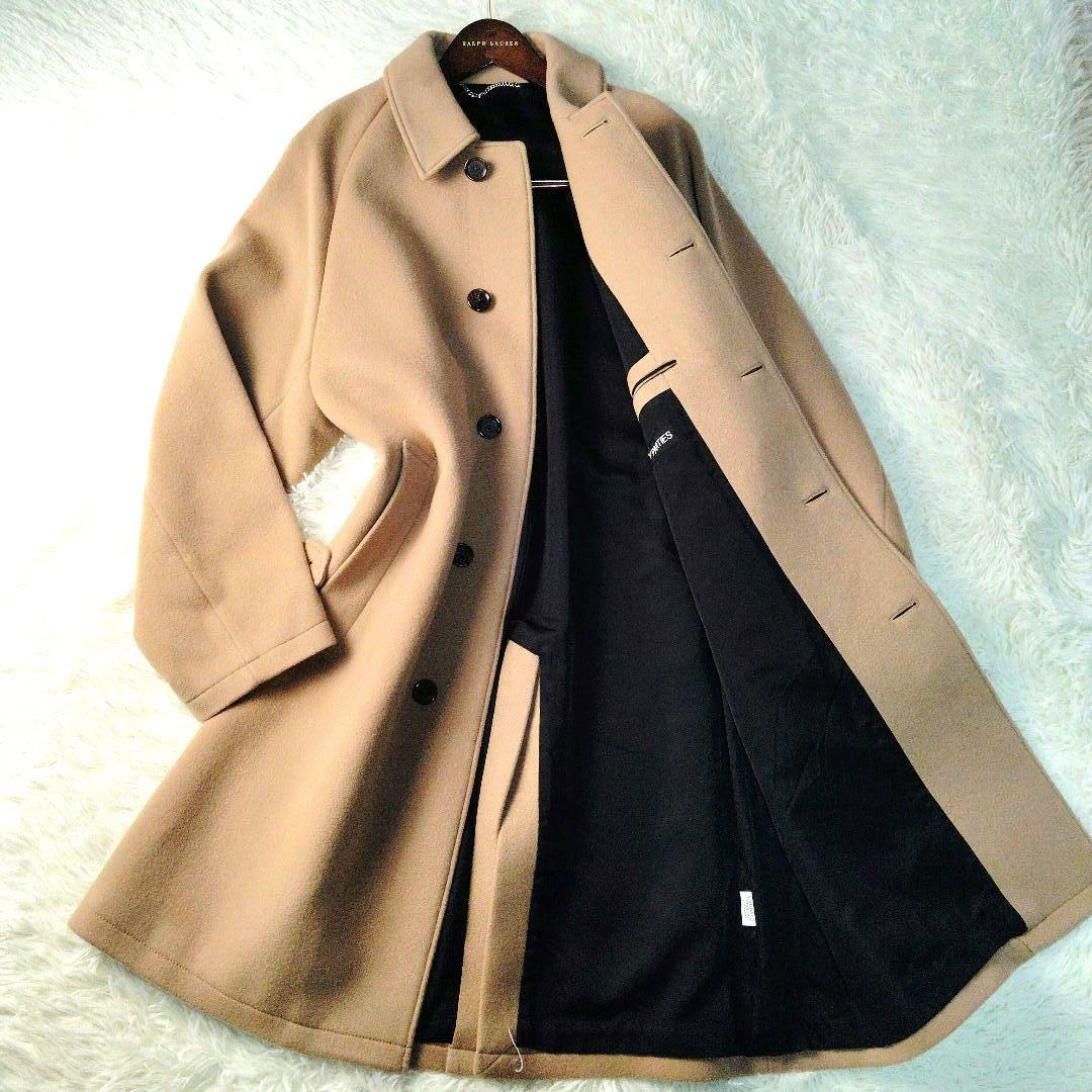 【極美品】ワコマリア　カシミヤバルカラーコート　ウール　ベージュ　野村訓市着用