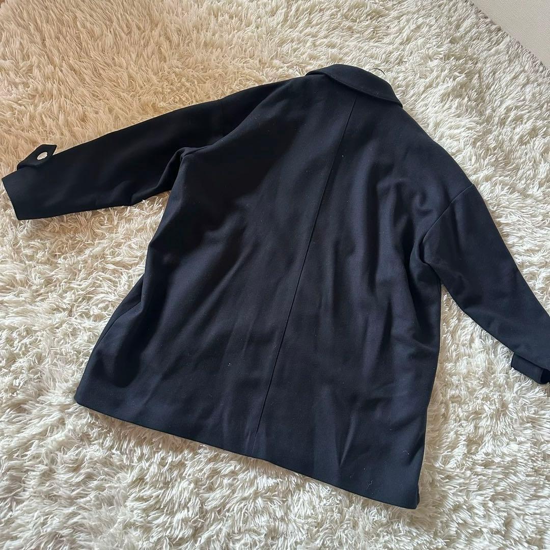 美品 マッキントッシュ HUMBIE ハンビー ダブル コート メタルボタン 紺