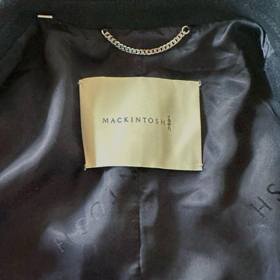 美品 マッキントッシュ HUMBIE ハンビー ダブル コート メタルボタン 紺