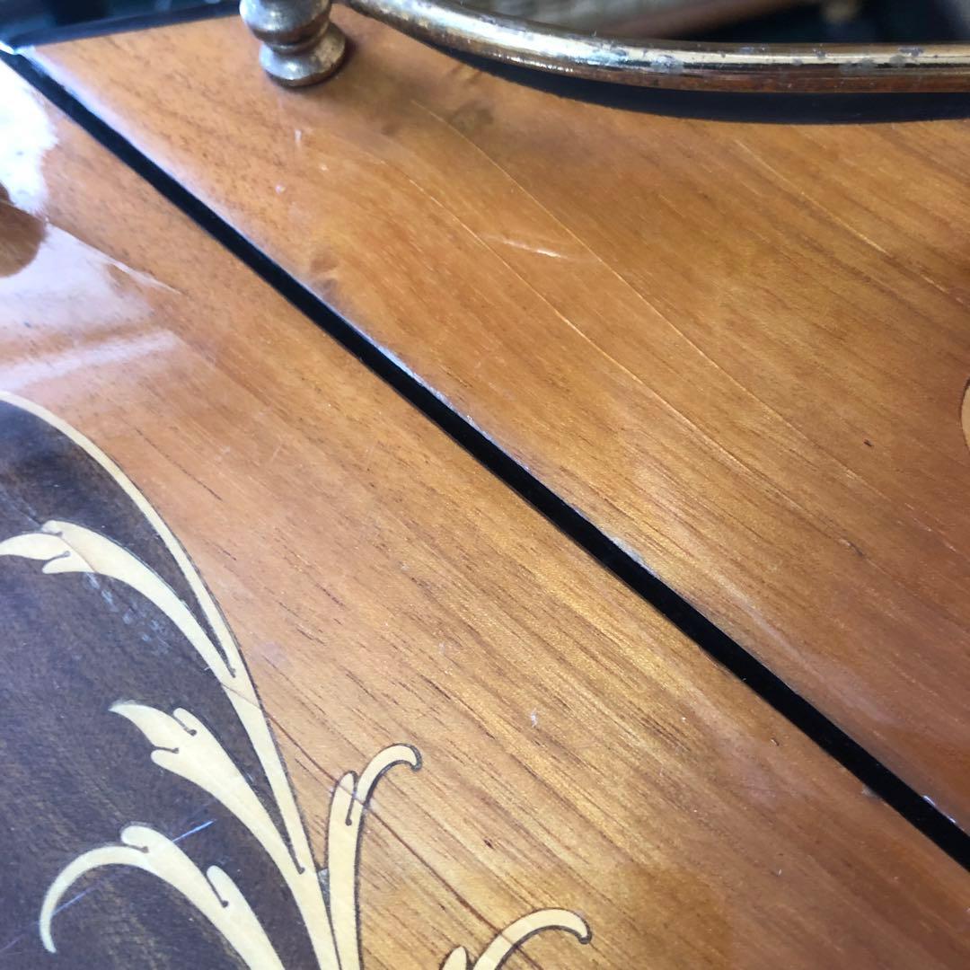 イタリア製　バタフライキッチンワゴン　アンティーク　ワゴン　ビンテージ　象嵌細工