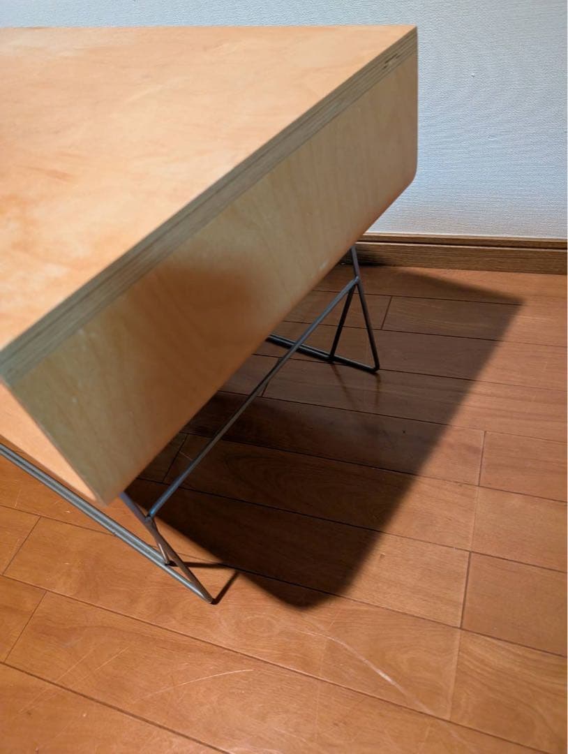 【送料込】Offi スクープテーブル バーチ材 ロー サイド デスク 木製家具