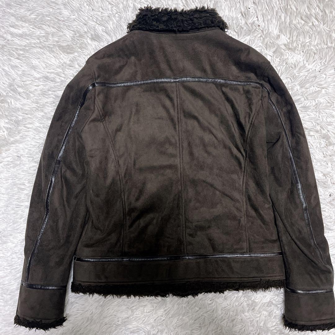 【美品】 BURBERRY BLACK LABEL ムートンジャケット ボア