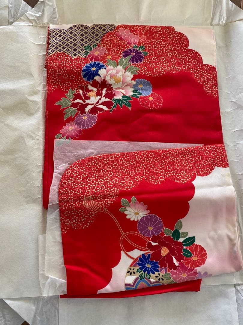 七五三 女の子 3歳 着物一式 絹100%