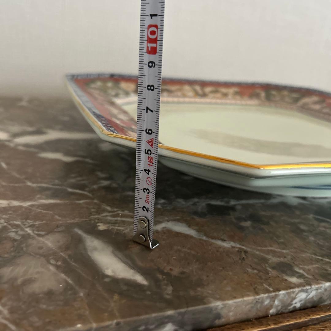 【未使用に近い】有田焼　日肥其泉 昭和年製　極錦金彩古伊万里　飾り皿