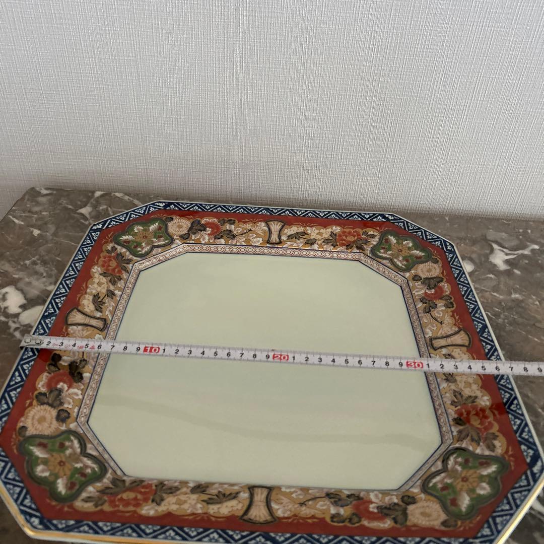 【未使用に近い】有田焼　日肥其泉 昭和年製　極錦金彩古伊万里　飾り皿