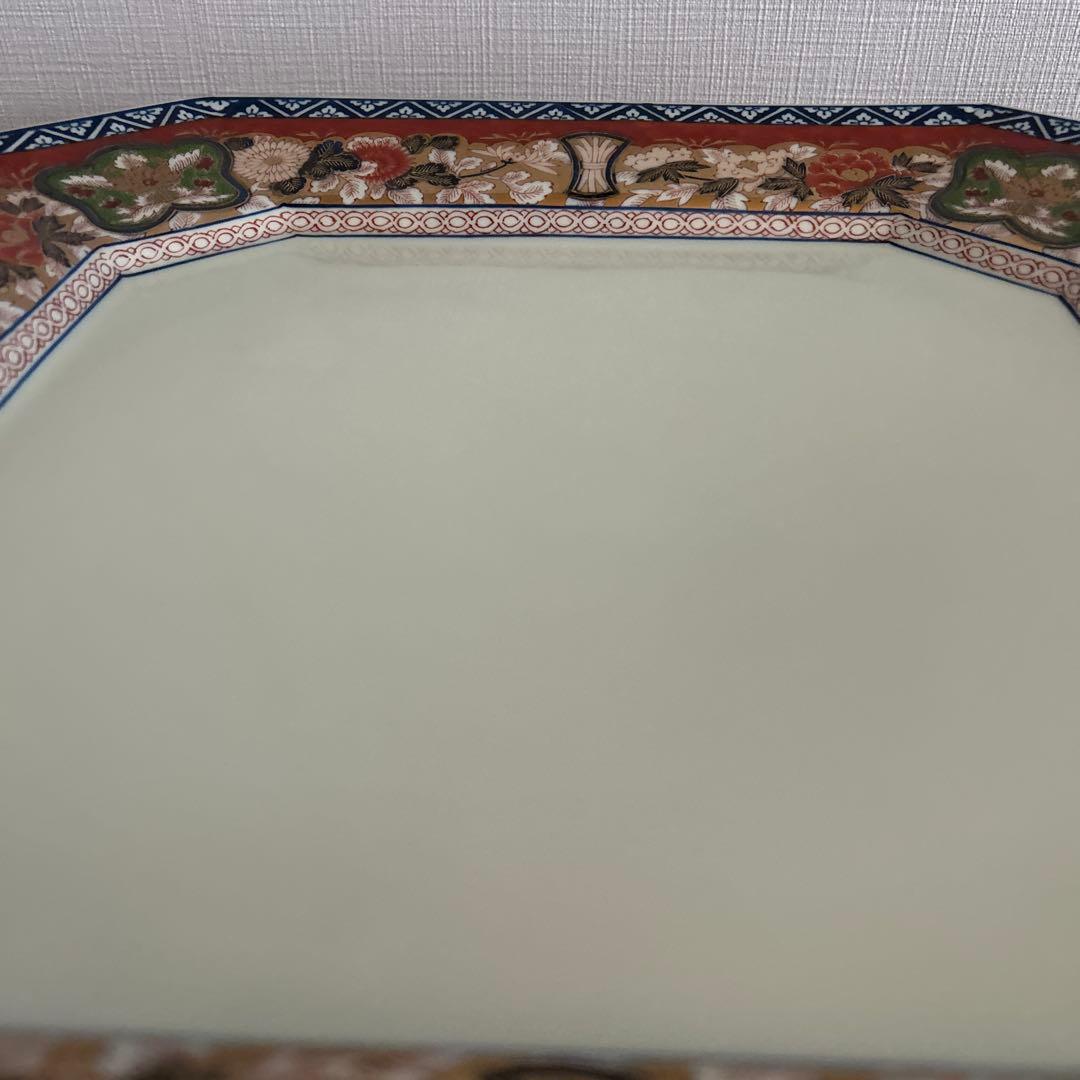 【未使用に近い】有田焼　日肥其泉 昭和年製　極錦金彩古伊万里　飾り皿