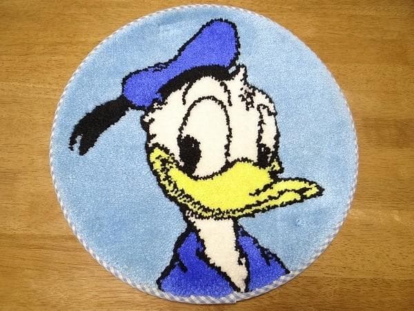 80年代 ビンテージ 日本製 東京ディズニーランド ドナルドダッグ ドアマット