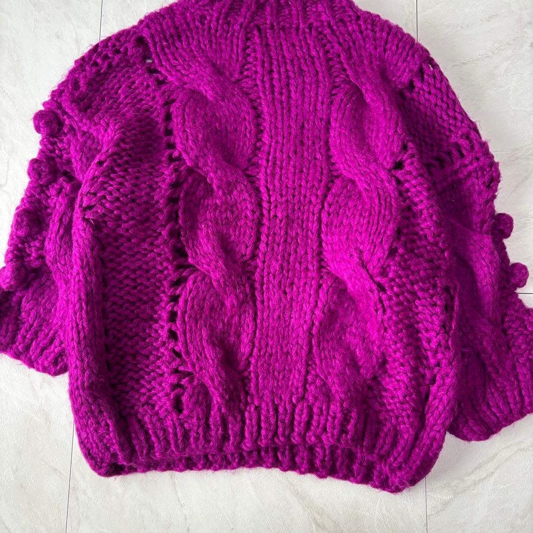 【田中みな実着用✨】OSKER オスカー　インスタ　ケーブル編みオーバーニット