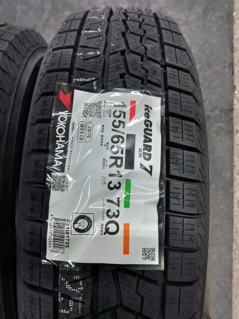 YOKOHAMA iceGUARD 7 155/65R13 73Q　 2本 新品