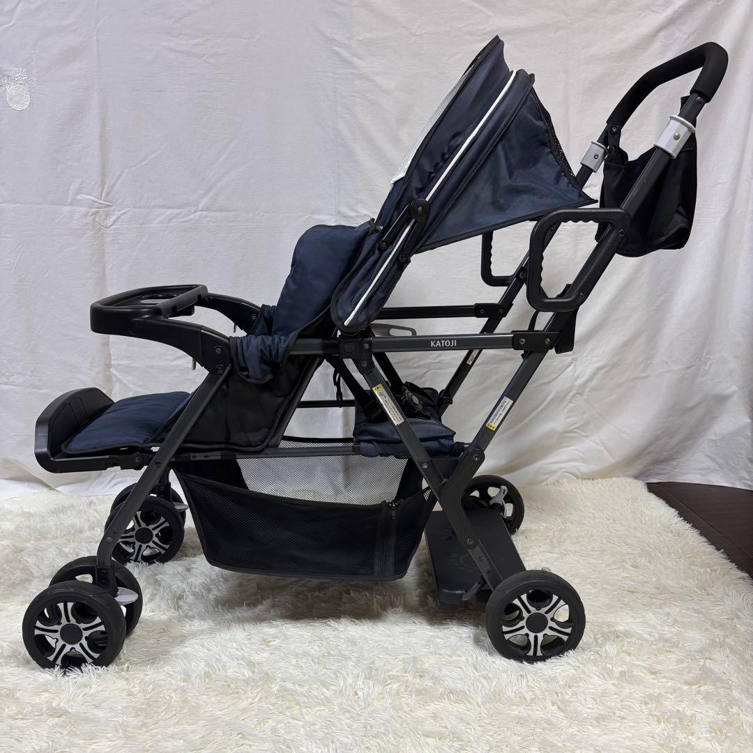 大人気 良品　KATOJI 二人でゴー ベビーカー 2人乗り 送料無料　お買い得