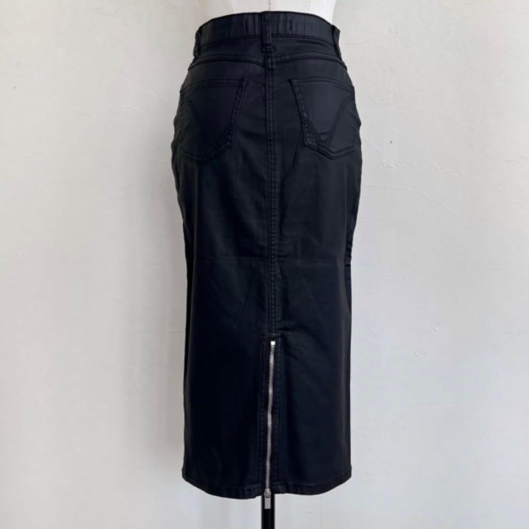 SYSORUS × akko3839　コーティングデニムタイトスカート