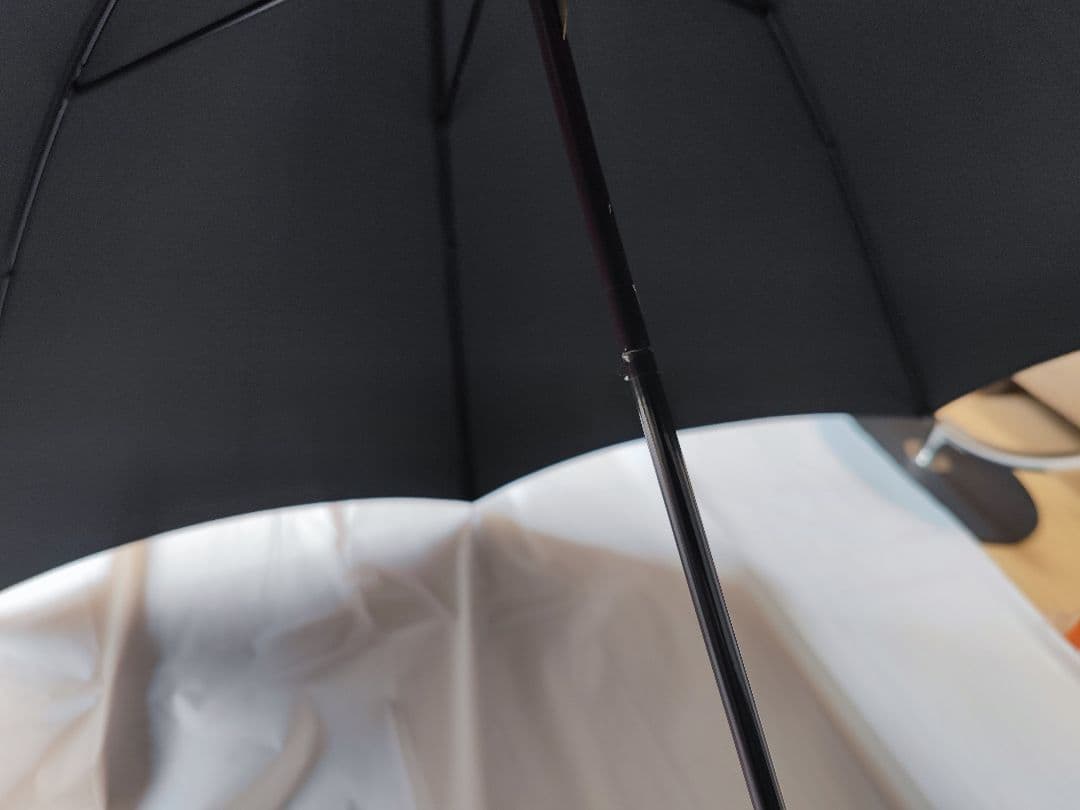 【英国王室御用達】FOX UMBRELLAS 黒 長傘 金属ハンドル