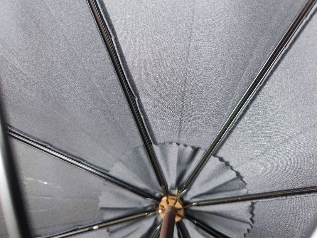 【英国王室御用達】FOX UMBRELLAS 黒 長傘 金属ハンドル