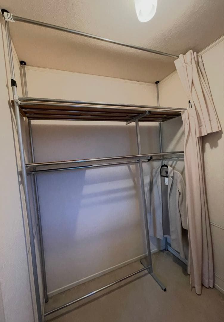 クローゼット ハンガー ラック つっぱり 大容量 収納 壁面