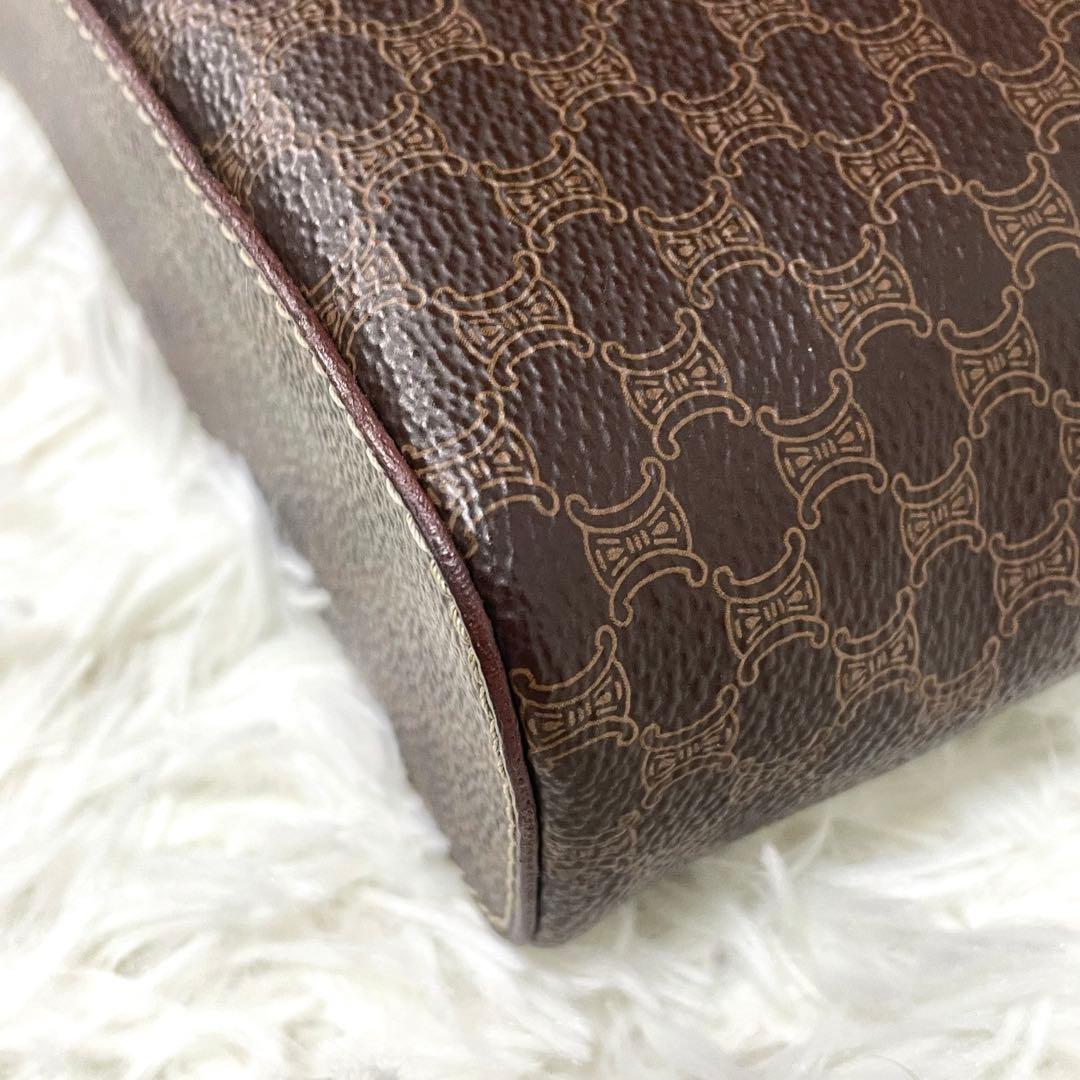 美品　CELINE セリーヌ バニティバッグ PVC マカダム柄 ヴィンテージ