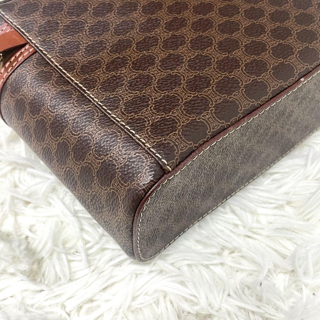 美品　CELINE セリーヌ バニティバッグ PVC マカダム柄 ヴィンテージ