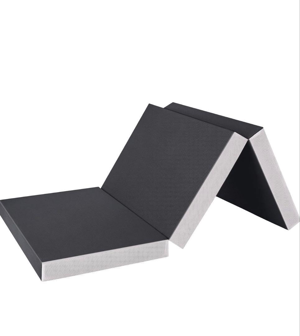 【三つ折りマットレス】 高反発 硬め シングル敷布団 折り畳みマットレス