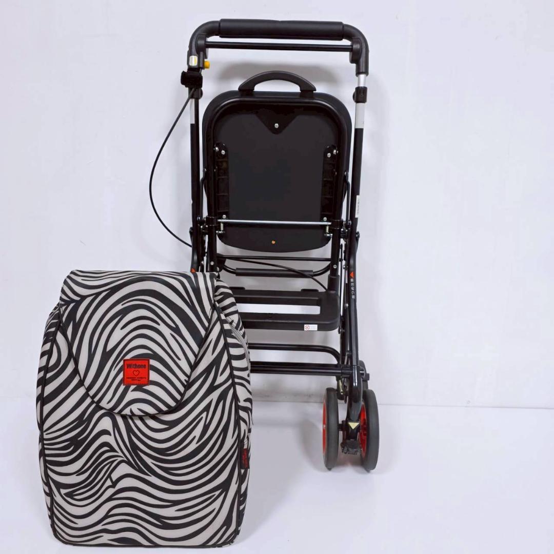 【未使用級】Withone ウィズワン サンカント ゼブラ 座面付 シルバーカー