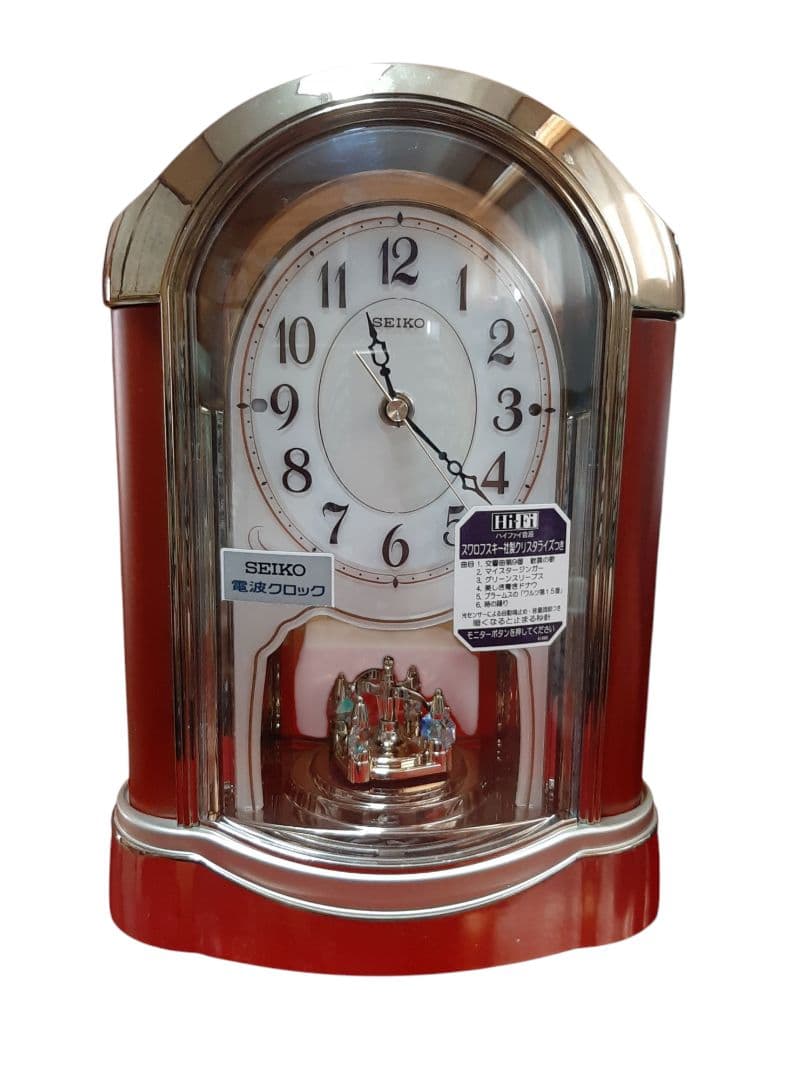 SEIKO/セイコーBY224H 電波置時計　メロディ 回転飾り
