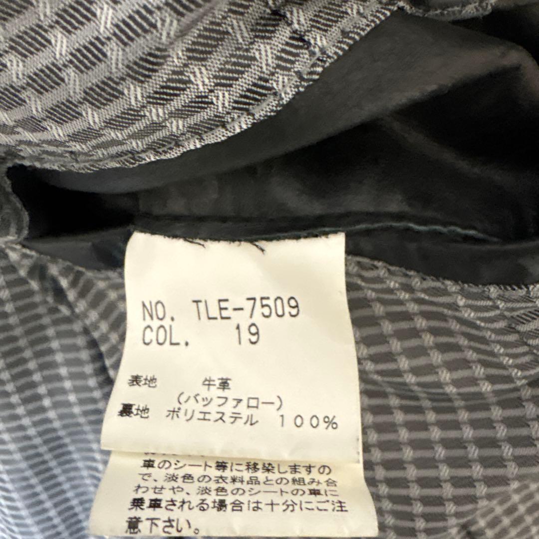 TORNADO MART 本革 レザーロングコート ベルト付き　希少モデル M