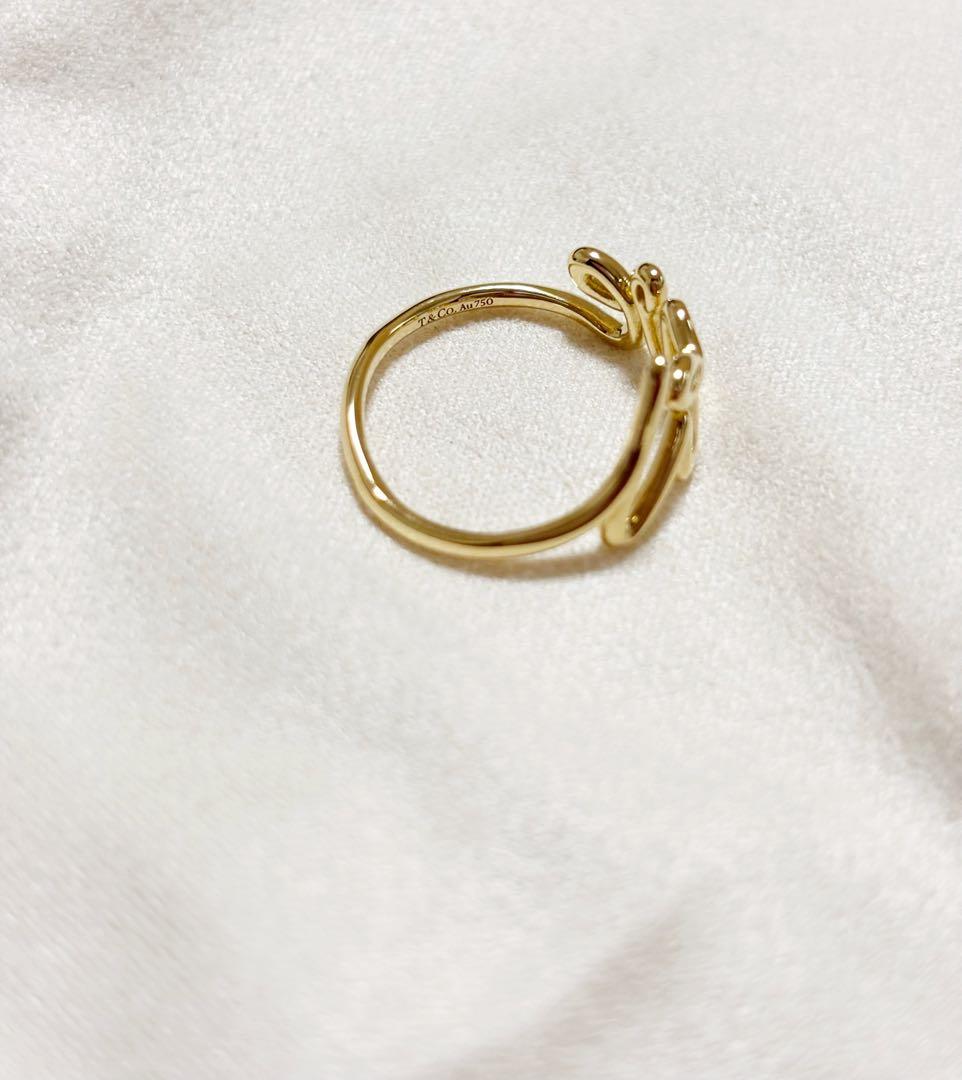 ティファニー　ラブ リング　イエローゴールド 18K スモール　US6 11号