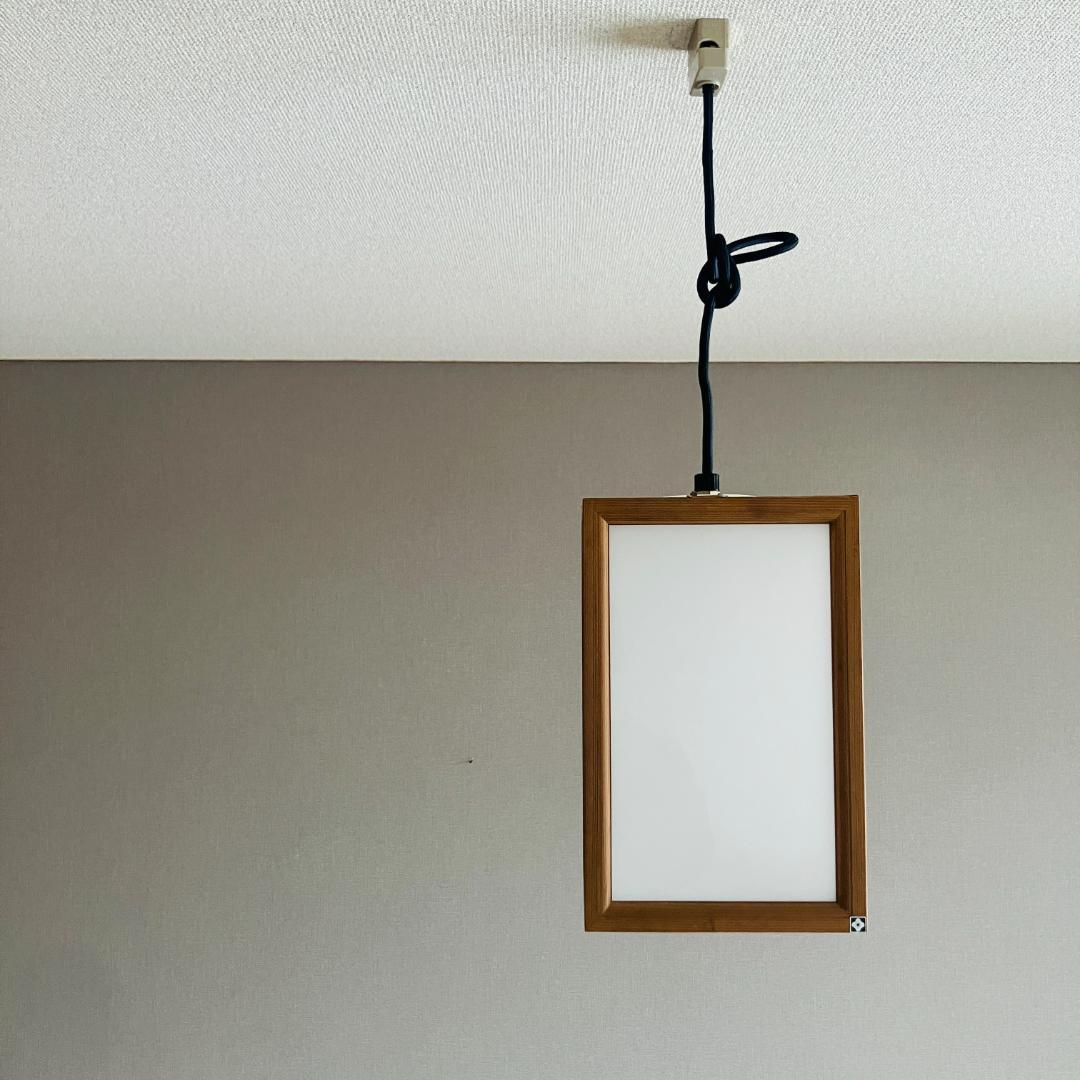 70'S ヤマギワ 木枠 アクリルシェード ジャパニーズモダン