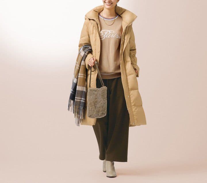 【新品】STYLE FLY フード付きロングダウンコート　大きいサイズ　撥水