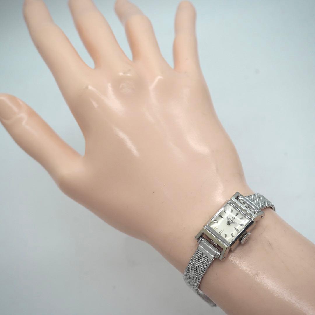 専用 529 稼働 OMEGA レディース　時計　スクエア　手巻き　ヴィンテージ