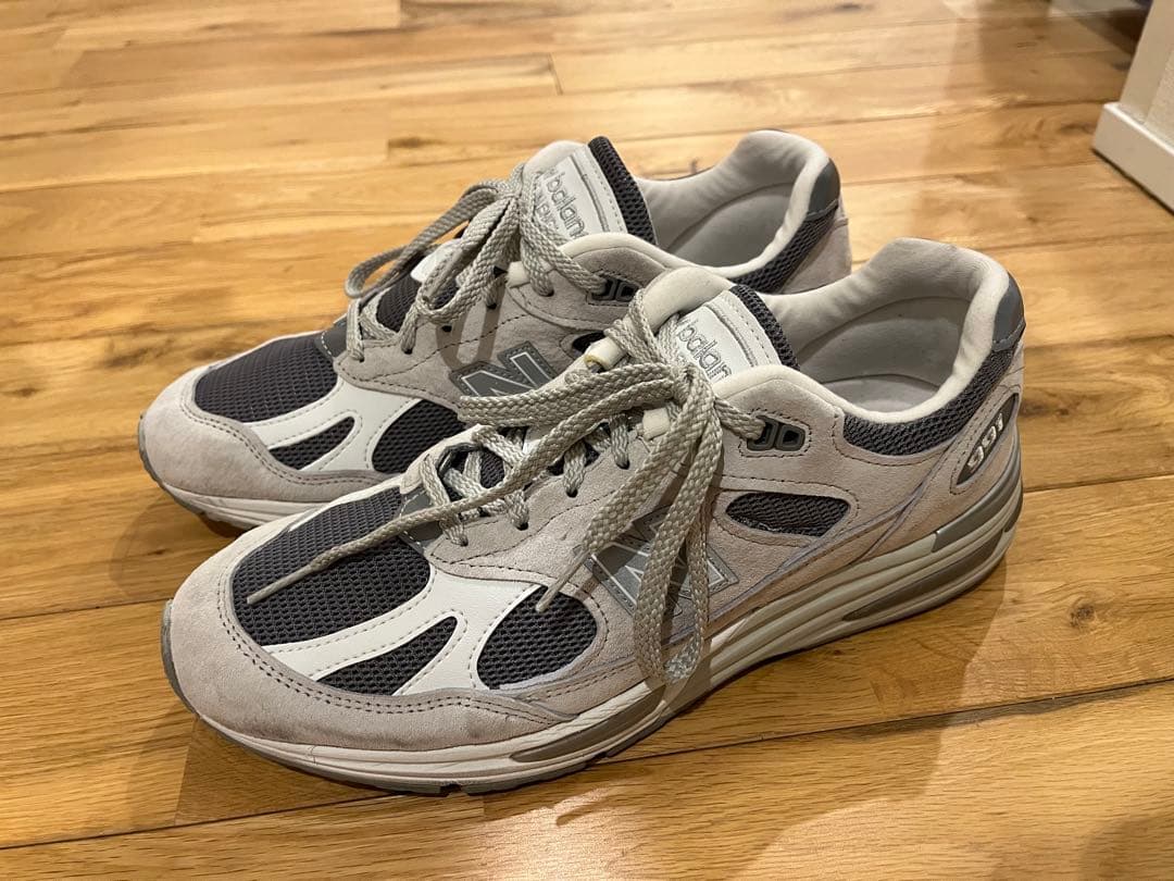 ふ*う様 完全正規品　2回着用　New Balance 991 ライトグレー