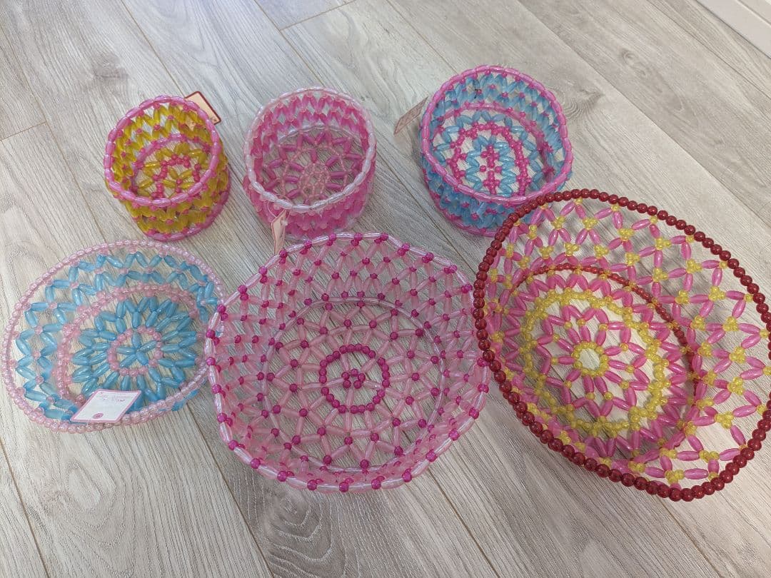 スイマー SWIMMER ビーズかご 6個セット レトロポップ