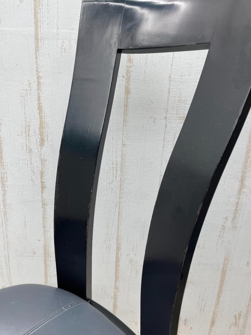 カリモク ダイニングチェア ハイバック 2脚 まとめて アームレス 食卓椅子