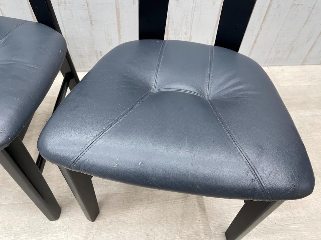 カリモク ダイニングチェア ハイバック 2脚 まとめて アームレス 食卓椅子