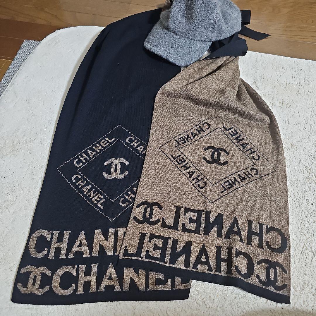 CHANEL ストール リバーシブル