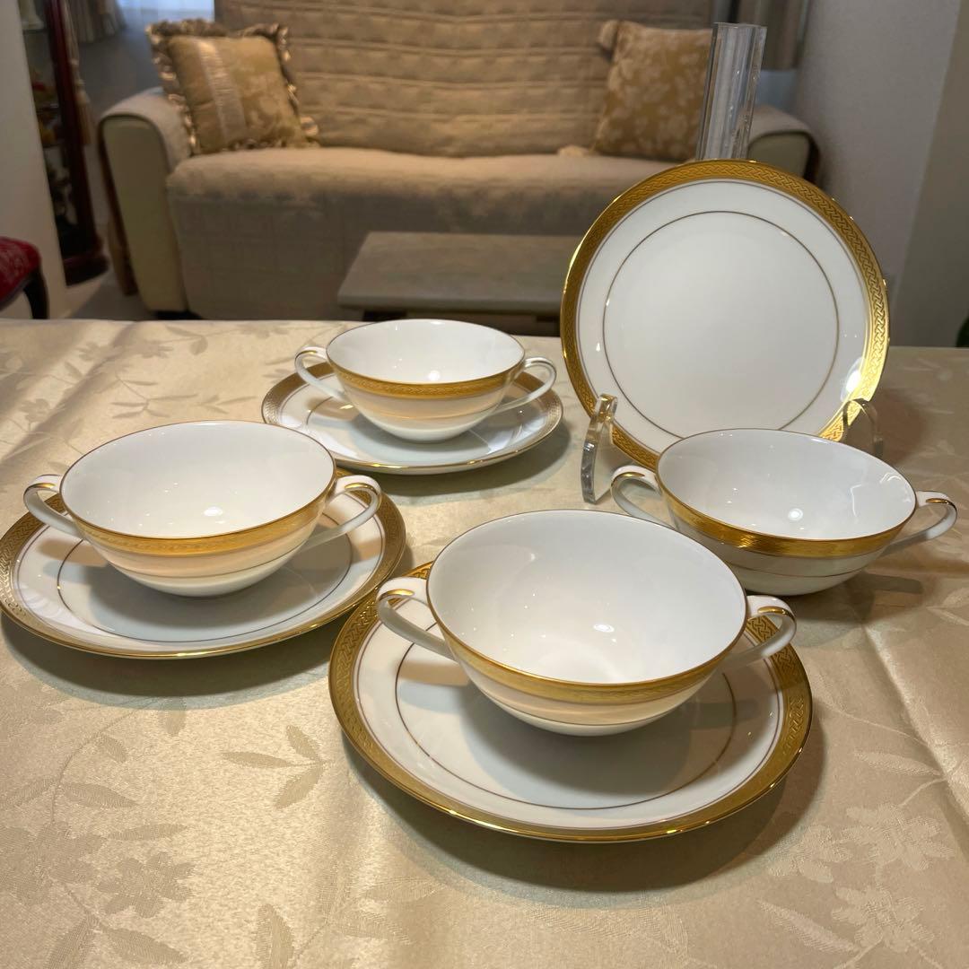 ☆美品☆ ノリタケ ローゼンボルグ スープ椀皿 4客セット