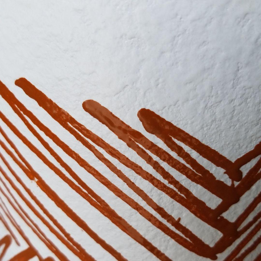 お値下げしました⤵信楽焼傘立て 線絵 高さ４５cm