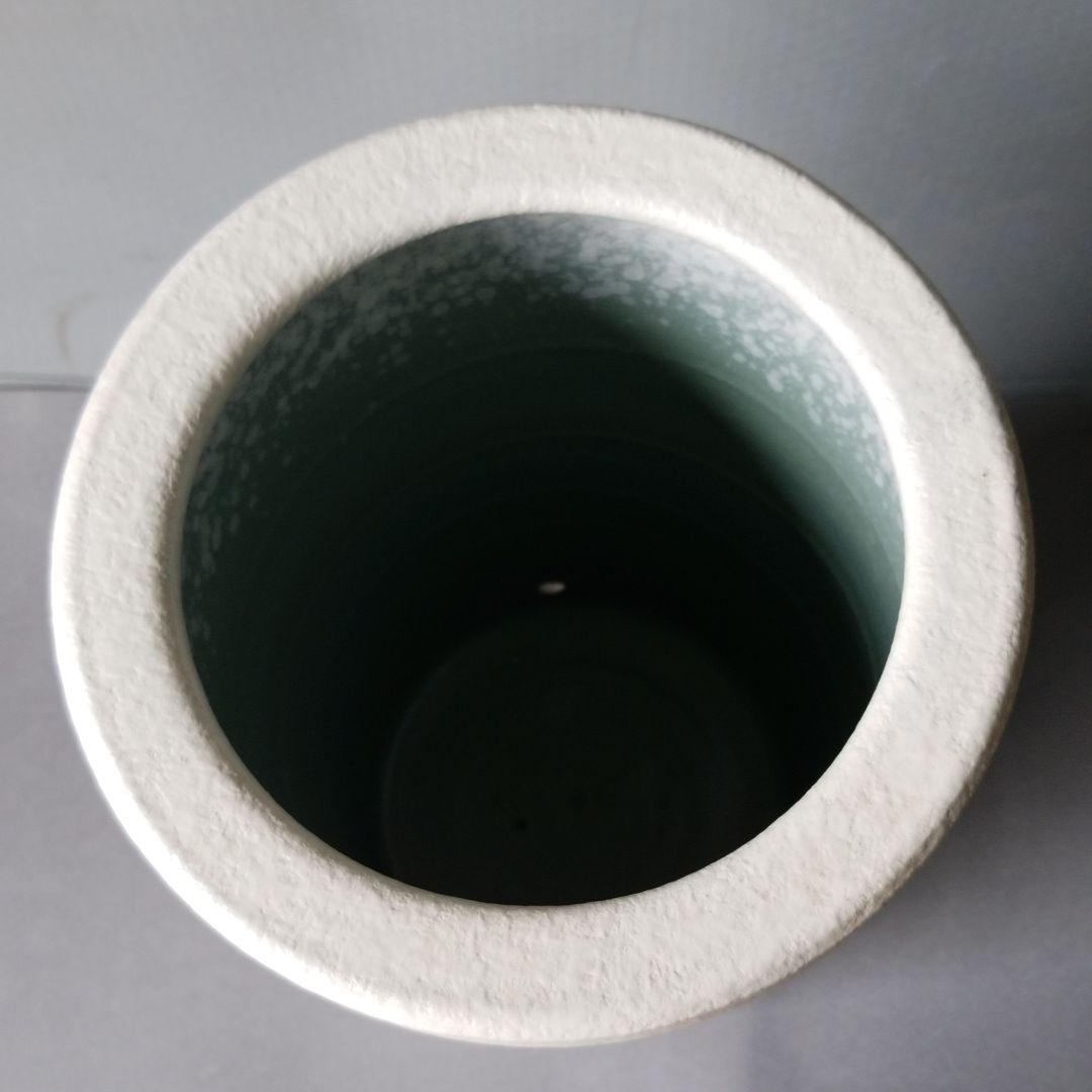 お値下げしました⤵信楽焼傘立て 線絵 高さ４５cm